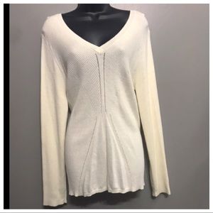 — SOLD — 
NWT V-Neck Ribbed Sweater